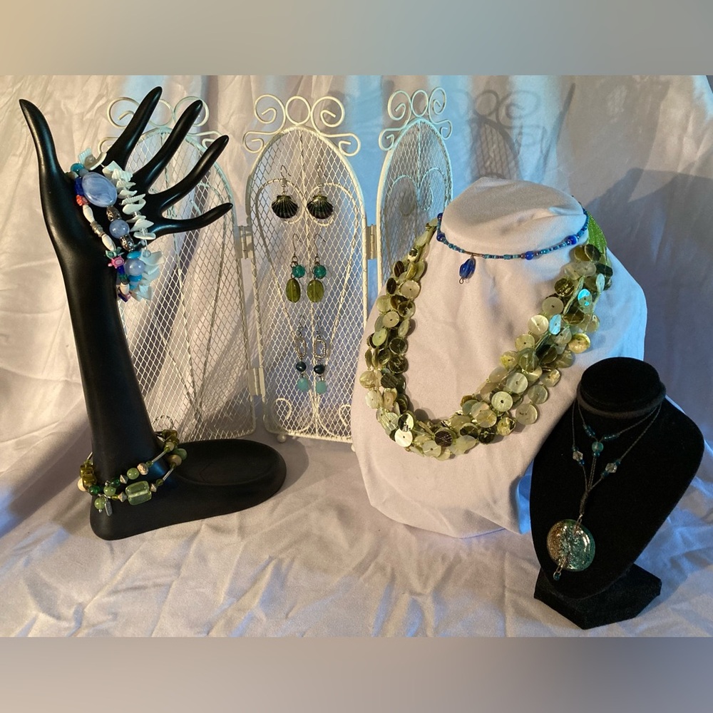 Mermaid Style Costume Jewelry Lot 10 Pieces